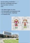 Uitgebreide samenvatting Thomas More - Anatomie en Fysiologie 1 2025 + oefenvragen + kernbegrippen + weblinks