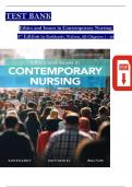 TEST BANK for Ethics and Issues in Contemporary Nursing 3rd Edition by Burkhardt & Walton; ISBN: 9780176696573, All 20 Chapters Covered, Verified Latest Edition