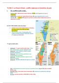 Resume -  Histoire - Geographie, géopolitique et sciences politique : T2 AXE 3 : Le Moyen-Orient : conflits régionaux et tentatives de paix