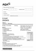 AQA A LEVEL PHYSICS 2024 PAPER 3 SECTION B ELECTRONICS QUESTION PAPER [VERIFIED]