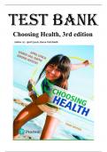 Test Bank for Choosing Health, 3rd edition by April Lynch, All Chapters Included