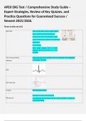 APEX EKG Test / Comprehensive Study Guide – Expert Strategies, Review of Key Quizzes, and Practice Questions for Guaranteed Success / Newest 2025/2026. 