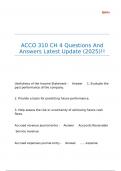 ACCO 310 CH 4 Questions And Answers Latest Update (2025)!!