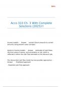 Acco 310 Ch. 3 With Complete Solutions (2025)!!