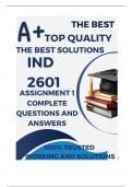 IND2601 Assignment 1 (COMPLETE ANSWERS) Semester 1 2025 - DUE March 2025