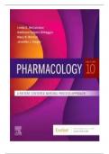 TEST BANK FOR Pharmacology: A Patient-Centered Nursing Process Approach 10th Edition by Linda E. McCuistion, Kathleen Vuljoin DiMaggio ISBN: 9780323642477 COMPLETE GUIDE 100 % VERIFIED A+ GRADE ASSURED !!! LATEST UPDATE !!!