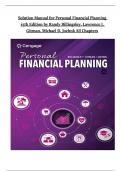 Solution Manual for Personal Financial Planning 15th Edition by Randy Billingsley, Lawrence J. Gitman, Michael D. Joehnk Newest Edition Instant Download