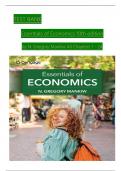 Test Bank for Essentials of Economics 10th Edition By Gregory Mankiw (All Chapters, 100% Original Verified, A+ Grade)