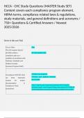 HCCA - CHC Study Questions (MASTER Study SET) Content covers each compliance program element, HIPAA terms, compliance related laws & regulations, study materials, and general definitions and acronyms / 750+ Questions & Certified Answers / Newest 2025/2026