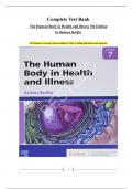 Complete Test Bank The Human Body in Health and Illness. 7th Edition by Barbara Herlihy|| ISBN-13 978-0323711265