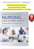 TEST BANK For Advanced Practice Nursing in the Care of Older Adults 3rd Edition Kennedy-Malone, Verified Chapters 1 - 23, Complete Newest Version