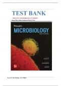 Test Bank for Prescott's Microbiology 12th Edition by Joanne M. Willey, Kathleen M. Sandman, Dorothy H. Wood|9781264088393| All Chapters 1-42| LATEST