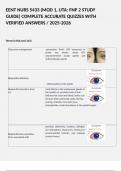 EENT NURS 5433 (MOD 1, UTA: FNP 2 STUDY GUIDE) COMPLETE ACCURATE QUIZZES WITH VERIFIED ANSWERS / 2025-2026   Terms in this set (112) Glaucoma management	-prevention (first): IOP measured in yearly eye exams, avoid OTC vasoconstrictive ocular agents and an