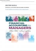 Solution Manual for ISE Financial Accounting for Managers by Wayne M. Thomas, David Spiceland & Mark W. Nelson , ISBN:  9781265094492 |All Chapters Verified| Guide A+