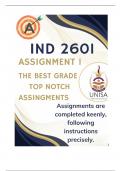 IND2601 Assignment 1 (COMPLETE ANSWERS) Semester 1 2025 - DUE March 2025