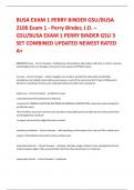 BUSA EXAM 1 PERRY BINDER GSU/BUSA 2106 Exam 1 - Perry Binder, J.D. – GSU/BUSA EXAM 1 PERRY BINDER GSU 3 SET COMBINED UPDATED NEWEST RATED A+ 