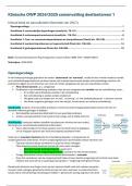VOLLEDIGE SAMENVATTING van ALLE HOOFDSTUKKEN voor het deeltentamen 1 KLOP 2024/2025 