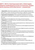 NR571 / NR 571: Final Exam (Latest 2025 / 2026) Complex  Diagnosis and Management in Acute Care Practicum, Complete  Review Questions and Verified Answers – (Chamberlain)