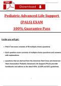 PALS Final Exam (Latest 2025 / 2026) Questions and Answers with Explanation: Most Comprehensive to Pass the Exam, 100% Verified