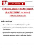 PALS Final Exam (3 set exam's) Questions and Answers with Explanation (Latest 2025 / 2026): Most Comprehensive to Pass the Exam, 100% Verified