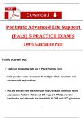 PALS Final Exam Study Guide (5 set practice exam's) Questions and Answers with Explanation (Latest 2025 / 2026): Most Comprehensive to Pass the Exam, 100% Verified