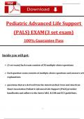 PALS Final Exam (3 set exam's): Most Comprehensive Qs & Ans - to Pass the Exam (Latest 2025 / 2026), 100% Verified