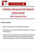 PALS Final Exam (Latest 2025 / 2026) Questions and Answers with Explanation: Most Comprehensive to Pass the Exam, 100% Verified