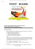 Test Bank For Public Health Nursing Population- Centered Health Care in the Community 10th Edition by Lancaster & Stanhope, Full Chapter 1-46,Version 2025 .