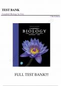 Test Bank for Campbell Biology 12th Edition ||All Chapters 1-56||Full Complete||Latest Revised edition