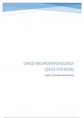 Child neuropsychology PSY3359