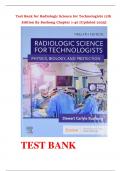 Test Bank For Radiologic Science for Technologists 12th Edition ( By,  Stewart C. Bushong) All Chapters 1-40 