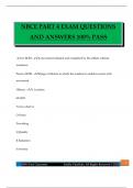 NBCE PART 4 EXAM QUESTIONS AND ANSWERS 100% PASS