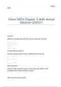 Chem 3053 Chapter 5 With Actual Solution (2025)!!