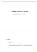   5-2 Assignment: First Draft of Critical Analysis Essay  Southern New Hampshire Universit