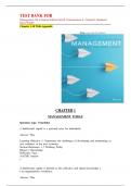 Test Bank For Management, 5th Canadian Edition John R. Schermerhorn Jr., Daniel G. Bachrach, Barry Wright Chapter 1-18 