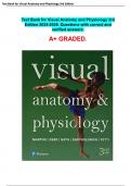 Test Bank for Visual Anatomy and Physiology 3rd Edition 2025-2026. Questions with correct and verified answers. A+ GRADED.