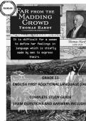 GRADE 11 - FAR FROM THE MADDING CROWD (STUDY GUIDE)