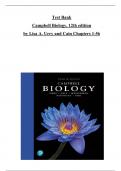 Test Bank for Campbell Biology 12th Edition All chapters 1-56 (Newest Edition)