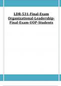 LDR-531-Final-Exam Organizational-LeadershipFinal-Exam-UOP-Students