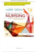 Test Bank Environmental Health Stanhope: Public Health Nursing:  Population-Centered Health Care in the Community,10th Edition  Chapter 1-41 Complete Guide 2025 Revised Edition  