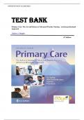 TEST BANK FOR Primary Care: The Art and Science of Advanced Practice Nursing – an Interprofessional Approach 6th Edition by Debera J. Dunphy |ISBN: 9781719644655| Guide A+