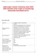 oefenvragen examen kraamzorg basis 2024 2025 nieuwste versie vragen en nauwkeurige  antwoorden beoordeeld met A+ 