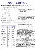 As level physics- physical quantities 