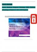 TEST BANK - Lewis Medical Surgical Nursing, 12th Edition (Harding), Chapters 1 - 69 | All Chapters Verified