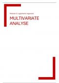 Multivariate regressie module 3 samenvatting