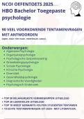 NCOI oefentoets Toegepaste Psychologie 2025 - 90 veel voorkomende tentamenvragen met antw. + kernbegrippen + oude casusvragen echte tentamens + leerdoelen 