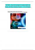 TEST BANK Lilleys Pharmacology for Canadian Health Care Practice (4TH) by Sealock Chapter 1-58 Updated Questions & Answers with Rationale