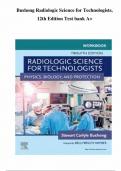 Test Bank For Radiologic Science for Technologists 12th Edition by Bushong, Complete Guide Chapter 1-40.