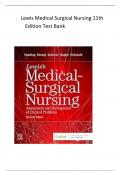 Lewis Medical Surgical Nursing 11th Edition Test Bank   by Harding