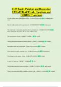 C-33 Trade: Painting and Decorating  UPDATED ACTUAL  Questions and  CORRECT Answers 